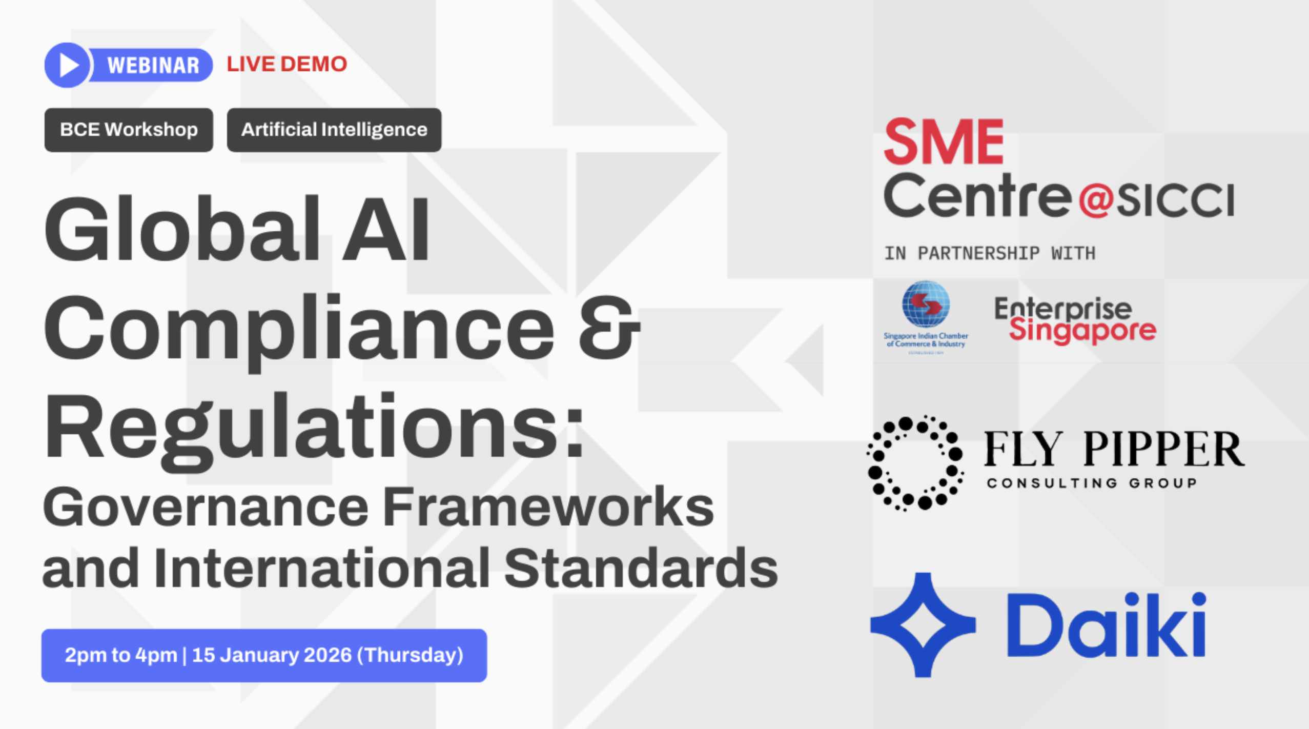 Fly Pipper will be represented at the Global AI Compliance and Regulations